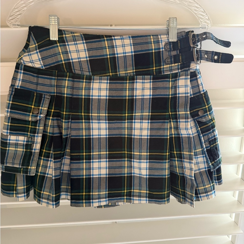 Denim & Supply Ralph Lauren Blue Plaid Mini Skirt